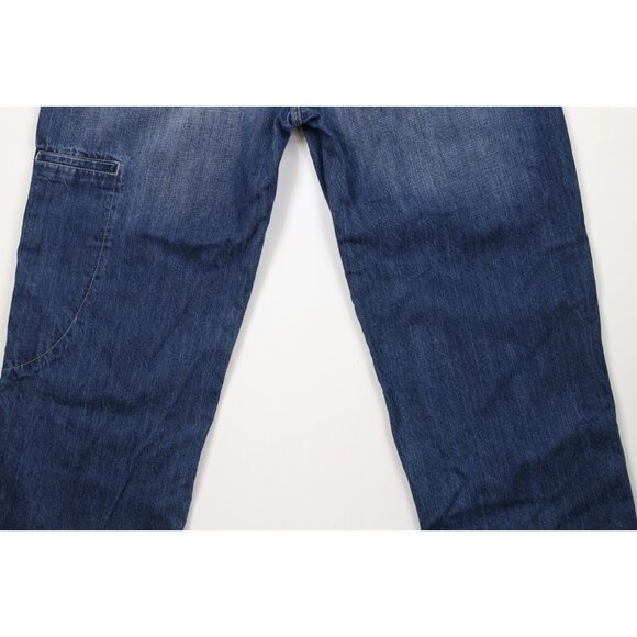 Vintage 90s Marithe Francois Girbaud Mens 40x32 Baggy Fit Wide Leg Denim Jeans - Picture 10 of 15